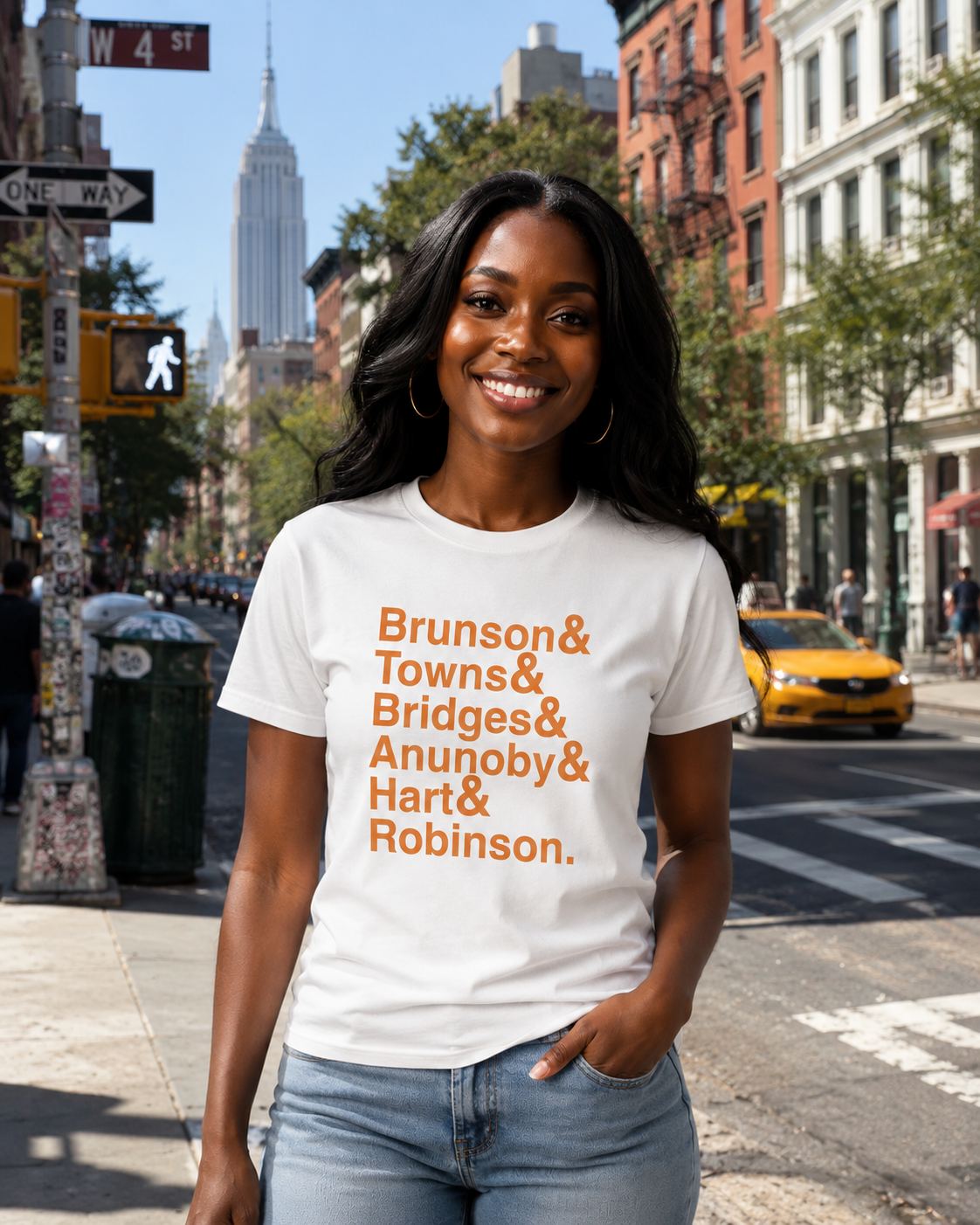 New York Knicks Brunson Town Hart Shirt